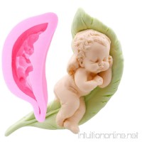 (Large)Super cute baby silicone fondant mold angel Baby Shower Party Birthday Party Cake Decoration Candy Making Mold chocolate mold clay mold - B072SSY11Y